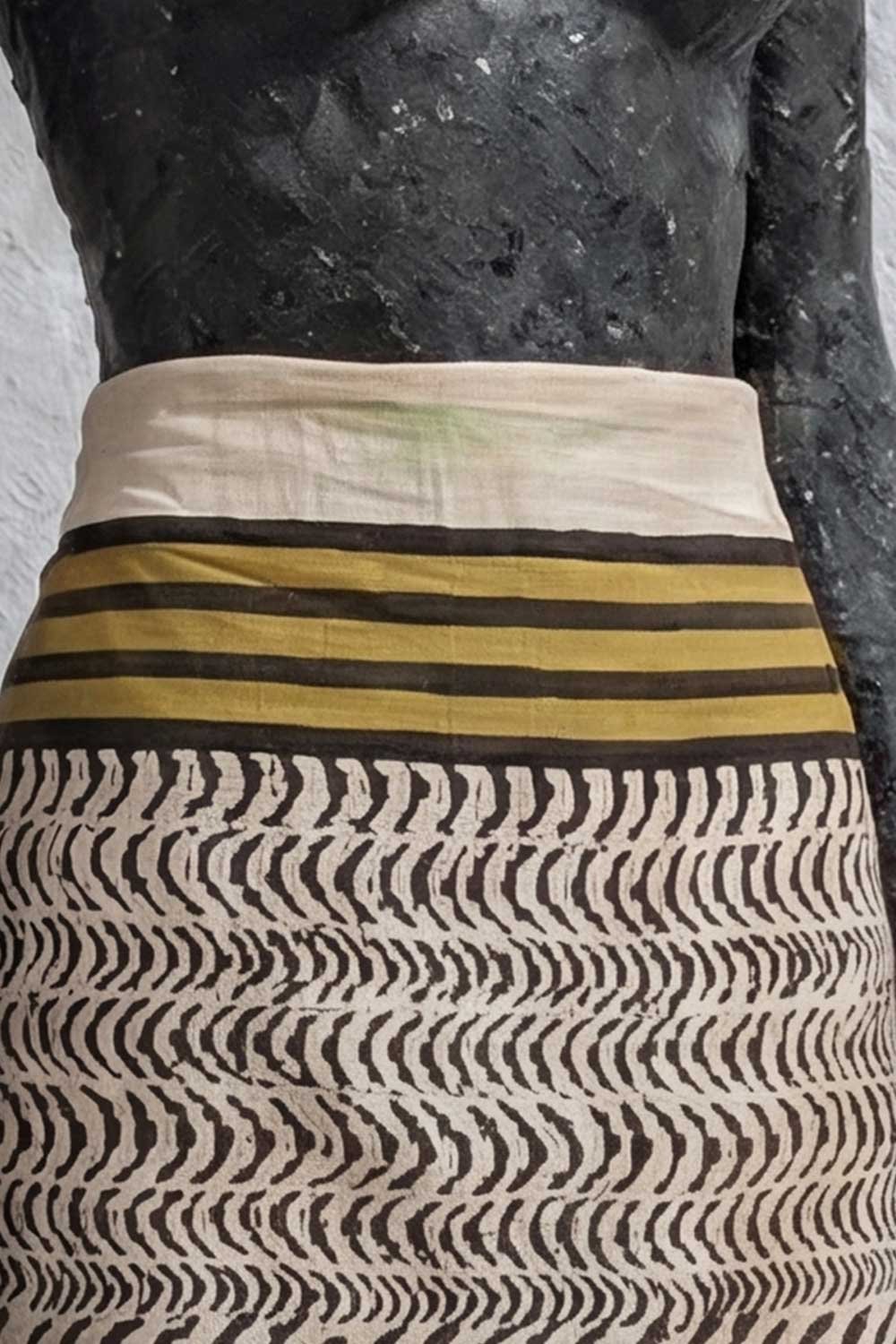 BLOCKPRINT PAREO- SMALL ZEBRA - Image 2