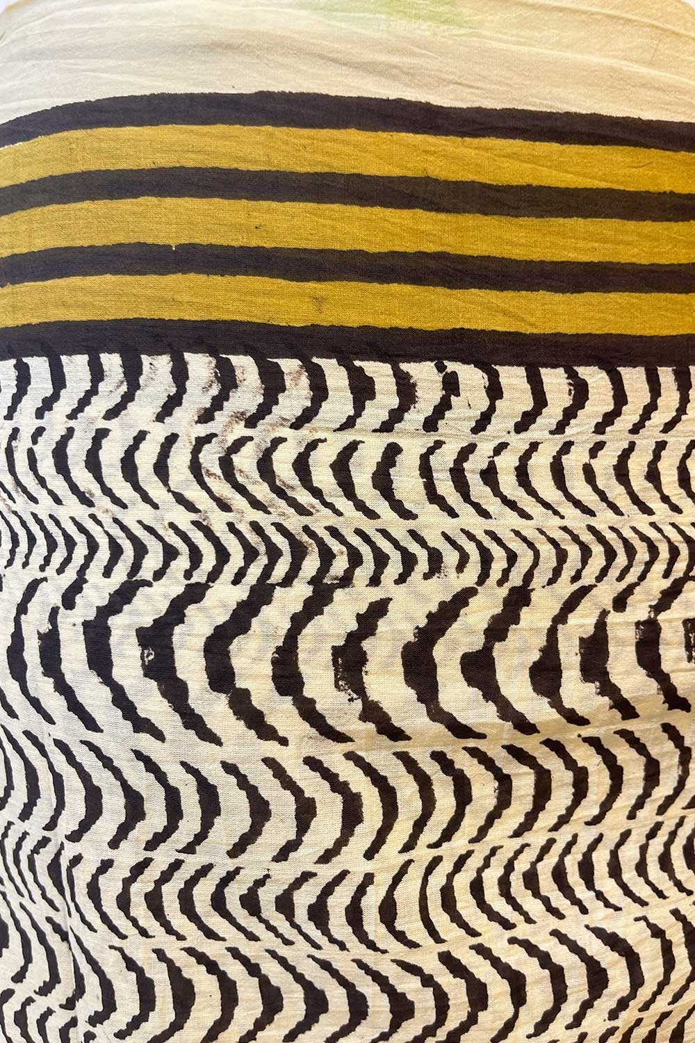 BLOCKPRINT PAREO- SMALL ZEBRA - Image 4